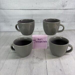 Project 62 Target AVESTA Glossy Gray Stoneware 16 oz Oversize Cups Mugs Set of 4